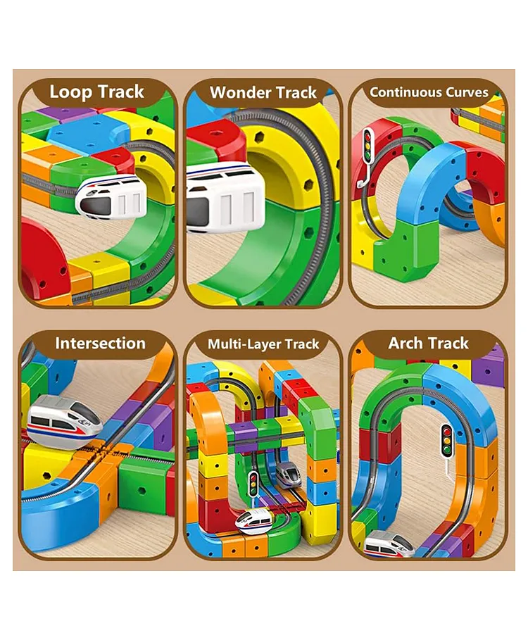 DIY CUBE TRACK TRAIN 537-202 (81 PCS) - Image 2