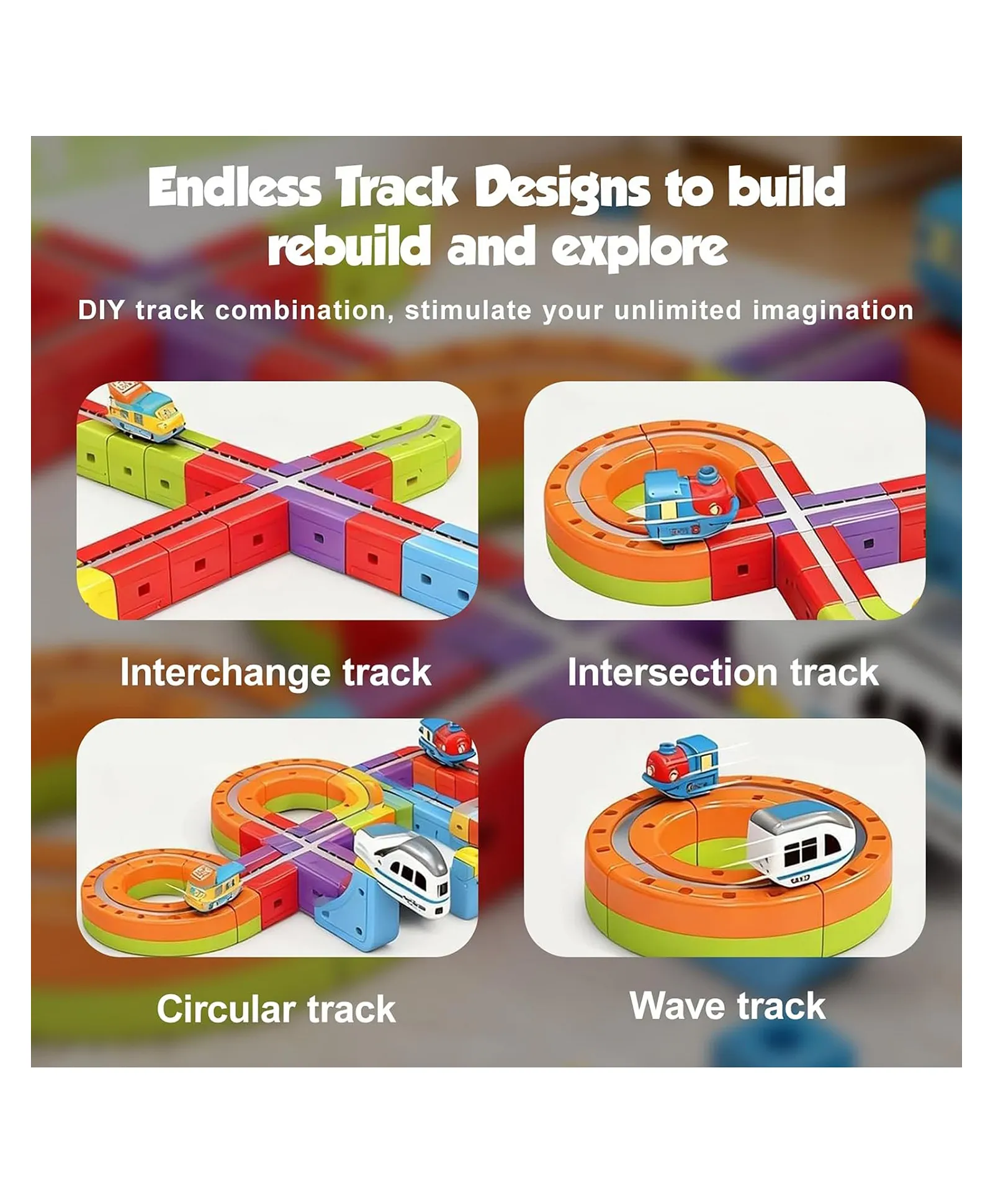 DIY CUBE TRACK TRAIN 537-202 (81 PCS) - Image 5