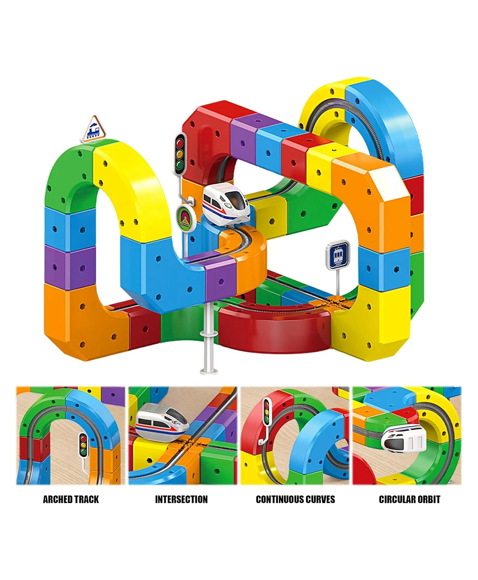 DIY CUBE TRACK TRAIN 537-202 (81 PCS) - Image 6