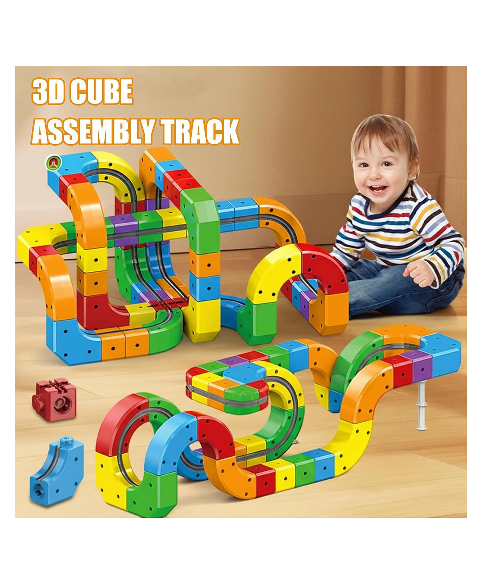 DIY CUBE TRACK TRAIN 537-202 (81 PCS) - Image 7