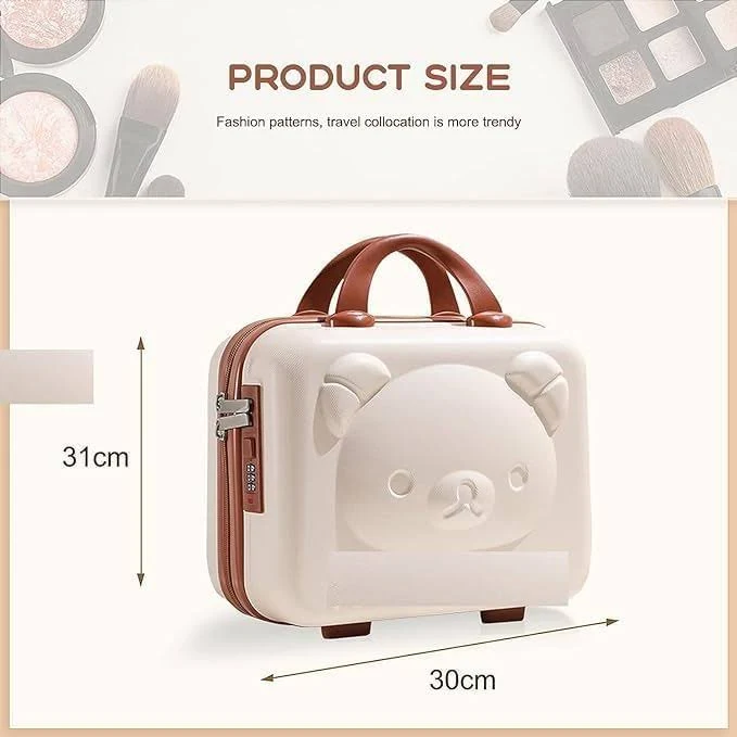 Chinkaa Trader Cute Bear Travel Makeup Organizer Vanity Box - Image 4